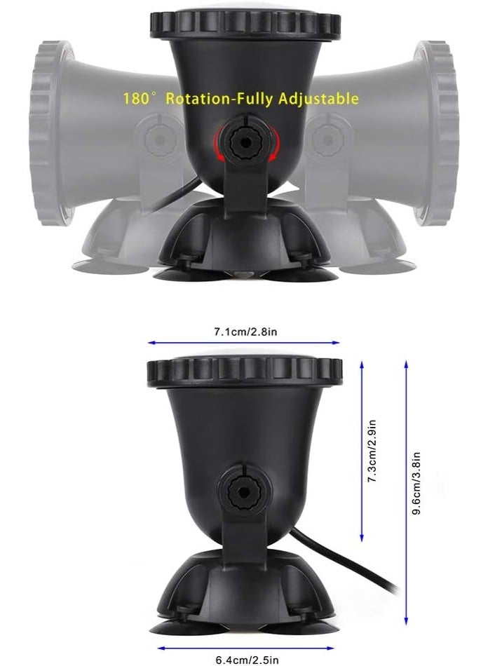 تغيير اللون أضواء البركة IP68 أضواء مقاومة للماء ضوء نافورة تحت الماء LED الغامرة الملونة القابلة للتعديل ضوء بقعة الفناء للحديقة في الهواء الطلق نافورة العشب شلال (1 في مجموعة) - Image 2